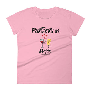 partners in wine wineteeser tee shirt