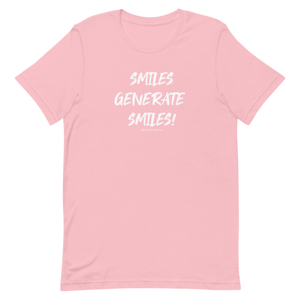 smiles generate smiles ice breaker tee