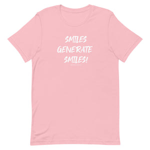 smiles generate smiles ice breaker tee