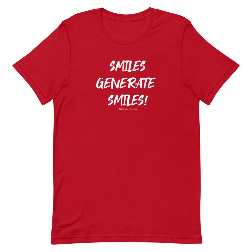 smiles generate smiles mens ice breaker tee