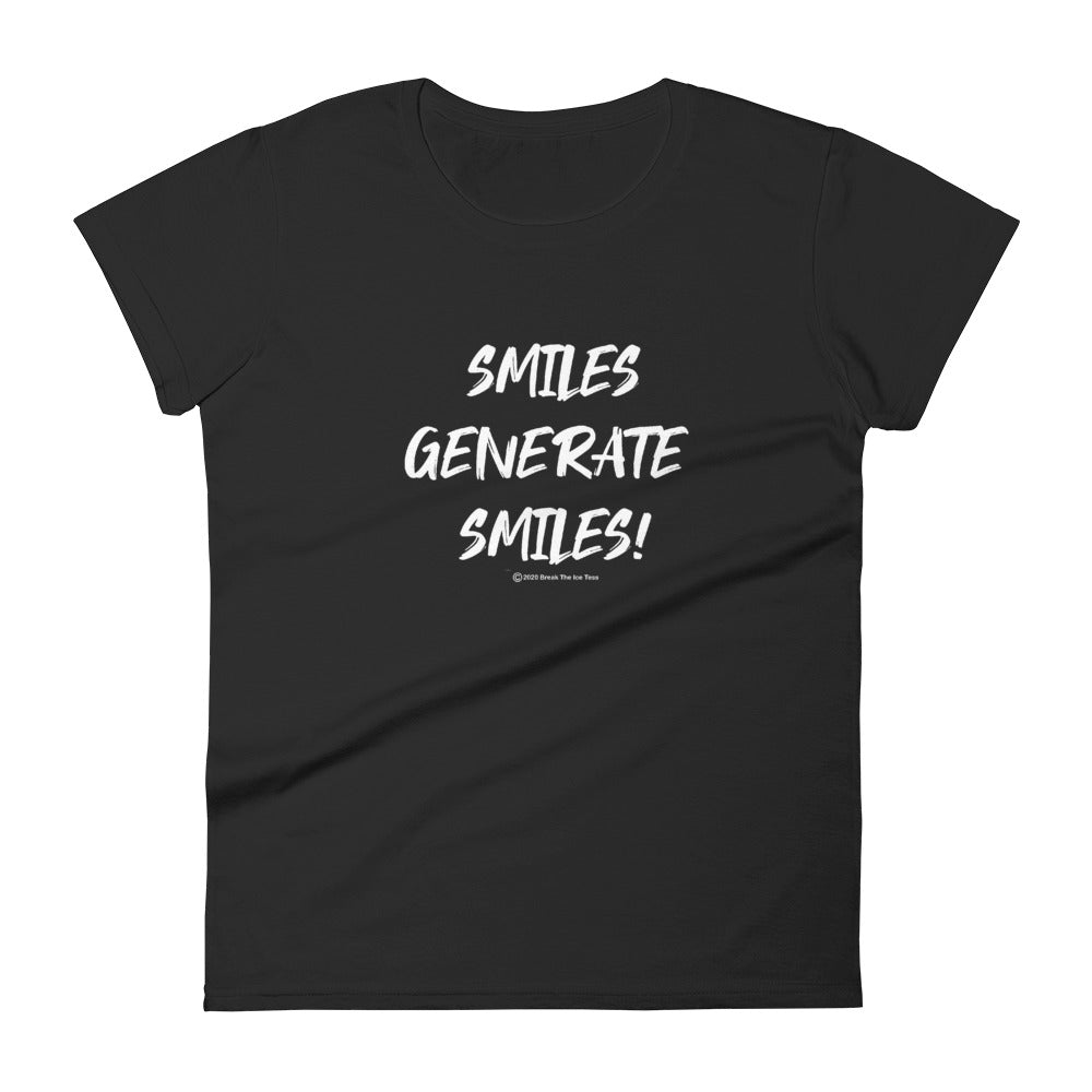 smiles generate smiles ladies tee