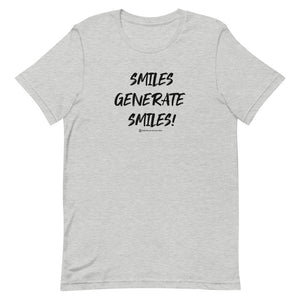 smiles generate smiles ice breaker t-shirt