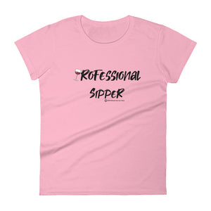 professional sipper womens  wineteeser wine t-shirt 